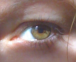 closeup of eye