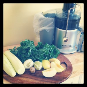 Ingredients for Green Dream Juice